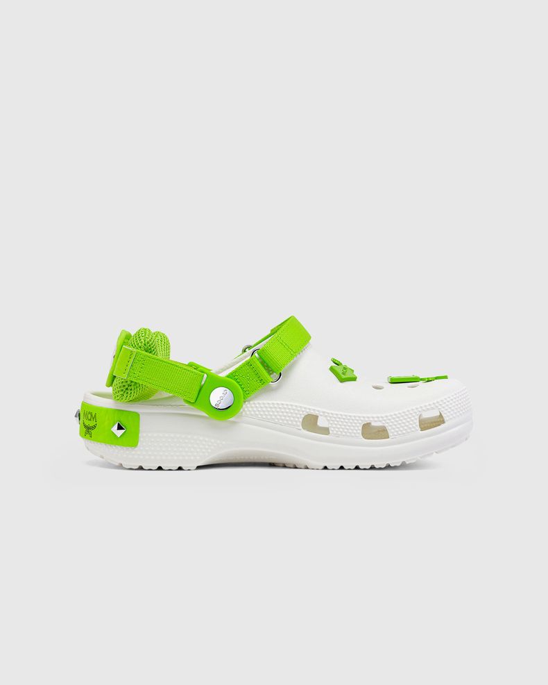 MCM x Crocs – Belt Bag Clog White